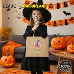 Personalised Cartoon Long Tailed Marsupilami Jute Tote Bag with Name Trick or Treat Activity Halloween Gift for Boys Girls | Callie × Marsupilami®