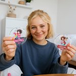 Personalized Besties Cartoon Girls Acrylic Ornament with Name and Text Tree Decor Christmas Gift for Girls Friends