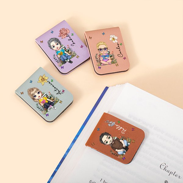 Marcapáginas magnético personalizado con personaje de dibujos animados y diseño único regalo de cumpleaños para cumpleaños y amantes de la lectura