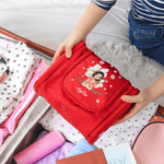 Personalised Flying Birth Flower Cartoon Girl Portable Waterproof Hanging Toiletry Bag with Name and Mirror Travel Birthday Gift for Women Girls