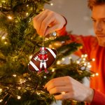 Personalised Cartoon Character American Football Acrylic Ornament with Name and Number Home Decor Christmas Gift for Football Players Lovers