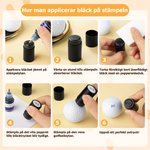 Personlig golfbollsstämpel med initialer och metallförvaringslåda födelsedagspresent eller fars dag gåva för golfspelare