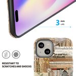 Personalized Collage Style Text Phone Case for iPhone or Samsung Daily Use Birthday Gift for Bookworms