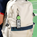 Personalised Acrylic Baseball Softball Soccer Sports Keychain Bag Tag with Name Game Day Birthday Gift for Sports Lovers