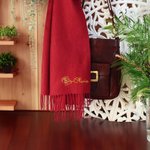 Personalised Multicolor Soft Warm Scarf with Embroidered Birth Flower and Name Fashion Accessory Winter Birthday Christmas Gift for Friends Family