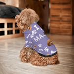 Personalisierte Fischgräte Pfote drucken weiche warme Welpe Hund Hoodie mit Haustier Gesicht Foto und Name Weihnachten Geburtstag Geschenk für Tierbesitzer