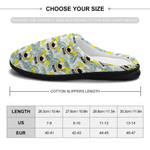 Personalized Long-Tailed Leopard Marsupilami 100% Cotton Slippers with Name Christmas Birthday Gift for Kids Women Men | Callie × Marsupilami®