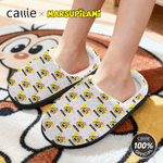 Personalized Long-Tailed Leopard Marsupilami 100% Cotton Slippers with Name Christmas Birthday Gift for Kids Women Men | Callie × Marsupilami®