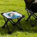 Personalized Cartoon Fish Folding Fishing Stool with Name Outdoor Activities Camping Gift for Fishing Enthusiasts