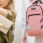 Personalised Snowflake Photo Projection Keychain Ornament with Lanyard Christmas Anniversary Birthday Gift for Family Friend