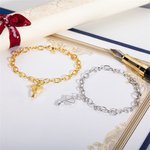 Personalized Minimalist Graduation Cap Pendant Bracelet with Engraved Name Graduation Gift for Graduates Class of 2025