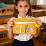 Henkilökohtainen Perhonen Tikkari Lollipop Lanka Nimi Corduroy Kynäkotelo Koulutarvikkeet Takaisin kouluun Syntymäpäivälahja lapsille