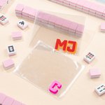 Porte-cartes Mahjong Tri-Plis Transparent Personnalisé avec Initiales Mahjong Cadeau d'anniversaire pour les passionnés de Mahjong