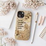 Personalized Collage Style Text Phone Case for iPhone or Samsung Daily Use Birthday Gift for Bookworms
