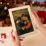 Personalizado Pixel Block-Style Retrato Arte Marco de fotos Decoración del hogar Cumpleaños Aniversario Regalo para la familia