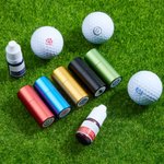 Personalized Golf Monogram Design Self-Inking Waterproof Golf Ball Stamp with Metal Storage Box Golf Accessory Birthday Sports Gift for Golfers