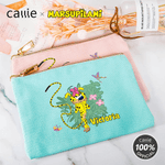 Personalized Long-Tailed Leopard Marsupilami Makeup Bag with Name Christmas Birthday Gift for Women Friends | Callie × Marsupilami®