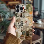 Personalized Collage Style Text Phone Case for iPhone or Samsung Daily Use Birthday Gift for Bookworms