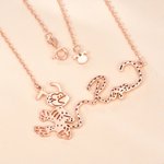 Gepersonaliseerde Langstaart Marsupilami Vorm Ketting met Naam Verjaardagscadeau voor Vrouwen Meisjes | Callie × Marsupilami®