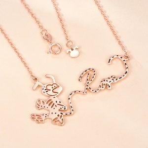 Collar personalizado en forma de Marsupilami de cola larga con nombre Aniversario Cumpleaños Regalo para Mujer Niña | Callie × Marsupilami®