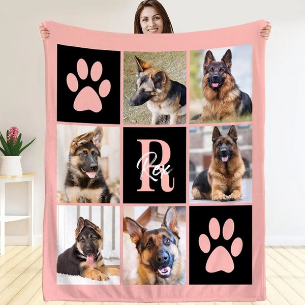 Caro cagnolino, il tuo amore mi avvolge come una coperta calda - Coperta morbida personalizzata con foto del tuo amico a quattro zampe