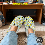 Personalized Long-Tailed Leopard Marsupilami 100% Cotton Slippers with Name Christmas Birthday Gift for Kids Women Men | Callie × Marsupilami®