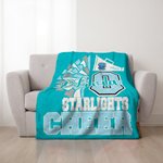 Personalized Pom-Pom Loudspeaker Design Cheer Soft Throw Blanket with Name and Team Name Home Decor Senior Night Anniversary Gift for Cheerleaders