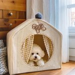 Personalized Wooden Cat Dog Hollow Line with Name Christmas Ornament Tree Hanging Gift for Pet Lovers