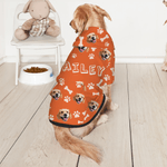 Personalisierte Fischgräte Pfote drucken weiche warme Welpe Hund Hoodie mit Haustier Gesicht Foto und Name Weihnachten Geburtstag Geschenk für Tierbesitzer