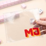Porte-cartes Mahjong Tri-Plis Transparent Personnalisé avec Initiales Mahjong Cadeau d'anniversaire pour les passionnés de Mahjong