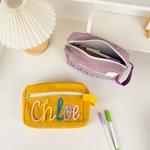 Henkilökohtainen Perhonen Tikkari Lollipop Lanka Nimi Corduroy Kynäkotelo Koulutarvikkeet Takaisin kouluun Syntymäpäivälahja lapsille