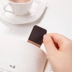 Gepersonaliseerde Minimalistische Magnetische PU-leer Bladwijzer met Gegraveerde Naam Verjaardag Afstudeer Cadeau voor Boekenliefhebbers Boekenwurm