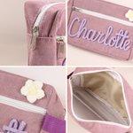 Henkilökohtainen Perhonen Tikkari Lollipop Lanka Nimi Corduroy Kynäkotelo Koulutarvikkeet Takaisin kouluun Syntymäpäivälahja lapsille