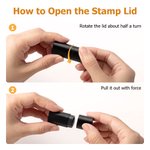 Personalized Golf Monogram Design Self-Inking Waterproof Golf Ball Stamp with Metal Storage Box Golf Accessory Birthday Sports Gift for Golfers