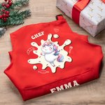 Personalised Cute Animal Fantasy Unicorn Adjustable Kid Apron Chef Hat Set with Name Cooking Handcraft Activities Birthday Holiday Gift for Kids