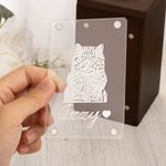 Urne commémorative en bois avec photo personnalisée avec nom Condoléances Sympathie Cadeau pour la perte d'un être cher Propriétaire d'un animal de compagnie