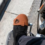 Personalized Genuine Leather Motorcycle Shifter Shoe Protector with Text or Logo Birthday Christmas Gift for Motorcycle Riders