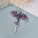 Personalized Dragon Brooch with Name Party Birthday Festival Gift for Women Men Friends Family