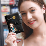 Henkilökohtainen sarjakuva lukeminen merkki syntymä kukka Tri-Fold PU nahka rannekoru lompakko kortinhaltija ja nimi syntymäpäivälahja kirjamatoille