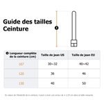 Ceinture Élastique Tissée Sans Trou Personnalisé avec Nom Initiale Style Monogramme Cadeau d'Anniversaire pour Homme Père