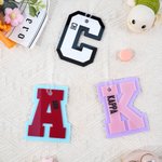 Personalized Multicolour Initial Acrylic Bag Tag Keychain with Name Daily Use Birthday Gift for Boy Girl Teenager