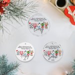 Personalized Nurse Acrylic Ceramic Glass Hanging Ornament with Name and Year Tree Decoration Christmas Appreciation Gift for Medical Staff