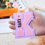 Personalized Multicolour Initial Acrylic Bag Tag Keychain with Name Daily Use Birthday Gift for Boy Girl Teenager