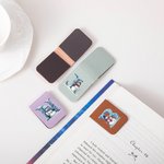 Personalisierte niedlichen Schneemann Eiswürfel Initial Leder magnetische Lesezeichen Clip Schule Briefpapier liefert Weihnachten Geburtstag Geschenk für Kinder Bücherwürmer