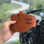 Personalized Genuine Leather Motorcycle Shifter Shoe Protector with Text or Logo Birthday Christmas Gift for Motorcycle Riders
