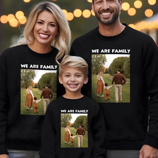 Personalised Photo Design Multicolour Soft Sweatshirt Hoodie with Text Daily Wear Birthday Christmas Gift for Kid Family