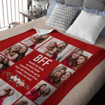 Personalisierte Multicolor 10 Fotos weiche Decke mit Namen Home Decor Weihnachten Geburtstag Geschenk für Freunde