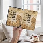 Personalized Vintage Collage Art Multiple Models Durable Kindle Case with Name Daily Use Birthday Gift for Reader Book Lover Bookworm