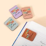 Personalised Colourful Letter Cousin Crew Cartoon Magnetic Bookmark Clip with Name Reading Stationery Supplies Birthday Gift for Bookworms Book Lovers