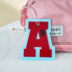 Personalized Multicolour Initial Acrylic Bag Tag Keychain with Name Daily Use Birthday Gift for Boy Girl Teenager